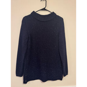 Talbots Textured Sabrina Donegal Ribbed Speckled Sweater size Small